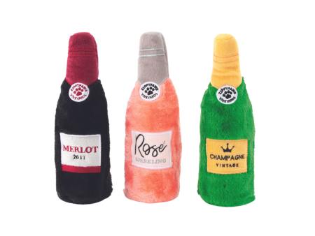 Zippypaws Happy Hour Crusherz Wine 3 Pack Dog Toy Fashion