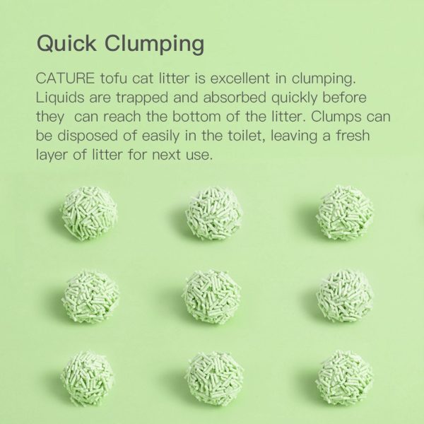 Cature Natural Tofu Clumping Green Tea Cat Litter Fashion