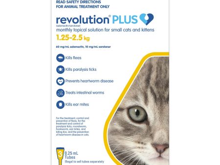 Revolution Plus Small Cats and Kittens 1.25-2.5kg 3 Pack Hot on Sale