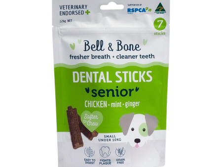 Bell & Bone Senior Dog Dental Sticks Chicken 7 Pack Hot on Sale