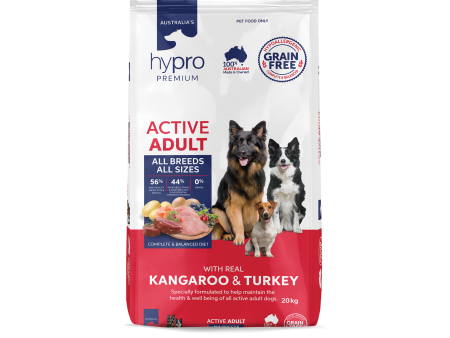 Hypro Premium Grain Free Active Kangaroo & Turkey Dry Dog Food 20kg Fashion