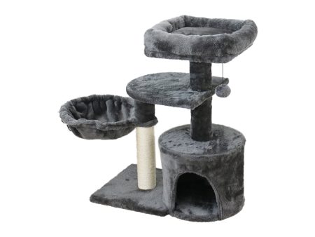 CATIO Chipboard Flannel Cubby Cat Scratching Tower For Cheap