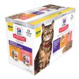 Hill s Science Diet Adult Sensitive Skin & Stomach Variety Pack Cat Food Pouches 79.37g x 12 on Sale