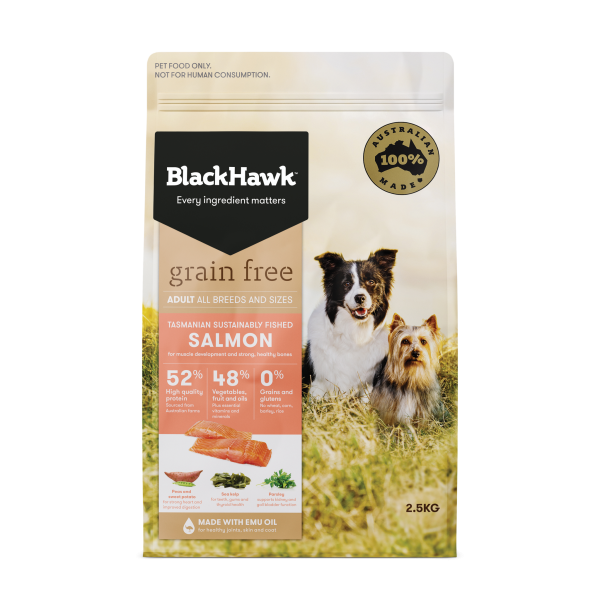 Black Hawk Grain Free Adult Salmon Dry Dog Food Supply