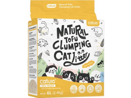 Cature Natural Tofu Clumping Milky Cat Litter For Sale