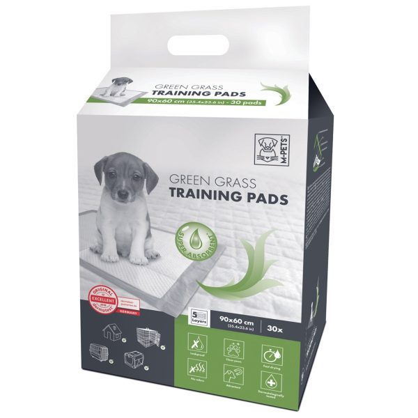 M-Pets Green Grass Dog Training Pads 30 Pack 90cm Discount