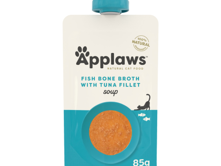 Applaws Natural Wet Cat Fish Broth with Tuna Fillet Soup Pouch 85g Cheap