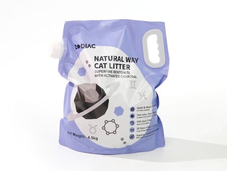 ZODIAC Natural Way Superfine Bentonite With Activated Charcoal Cat Litter 4.5Kg Fashion