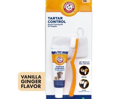 Arm and Hammer Tartar Control Dental Training Kit for Puppies Vanilla Ginger Sale