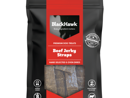 Black Hawk Beef Jerky Straps Dog Treats 100g Online Sale