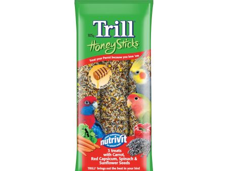 Trill Honey Sticks for Parrots 105g on Sale