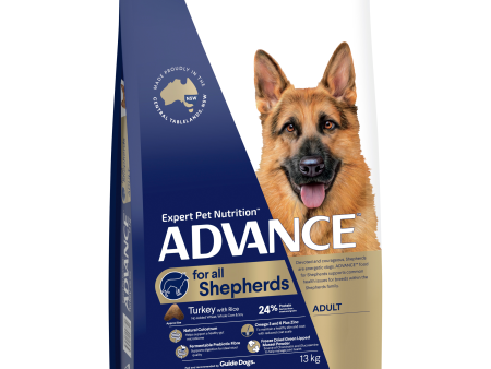 Advance Turkey and Rice Shepherds Adult Dry Dog Food 13kg Fashion