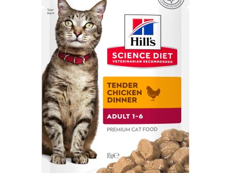 Hill s Science Diet Adult Chicken Pouch Cat Food 85g x 12 Online