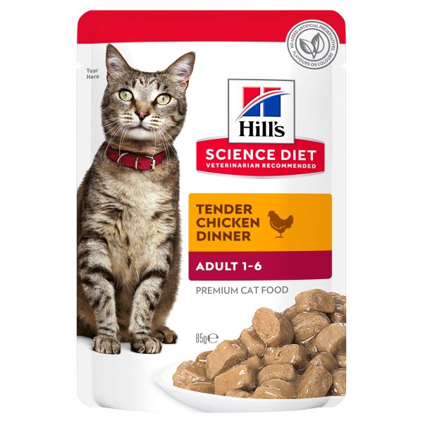 Hill s Science Diet Adult Chicken Pouch Cat Food 85g x 12 Online