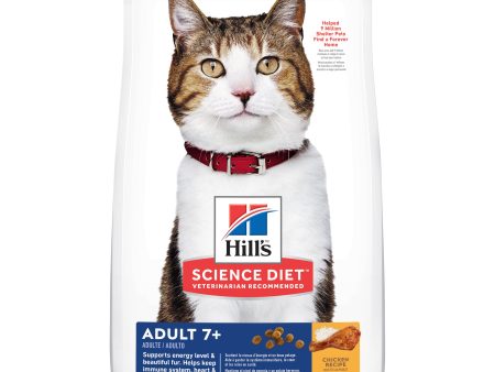 Hill s Science Diet Adult 7+ Senior Dry Cat Food Hot on Sale