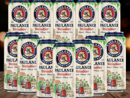 Paulaner Weissbier Premium German Wheat Beer 500ml Cans – 5.5% ABV (12 Pack) Cheap