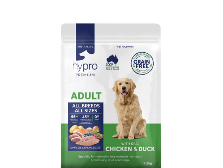 Hypro Premium Grain Free Adult Chicken & Duck Dry Dog Food Fashion