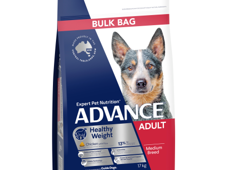 Advance Chicken and Rice Healthy Weight Medium Breed Adult Dry Dog Food 17kg Sale