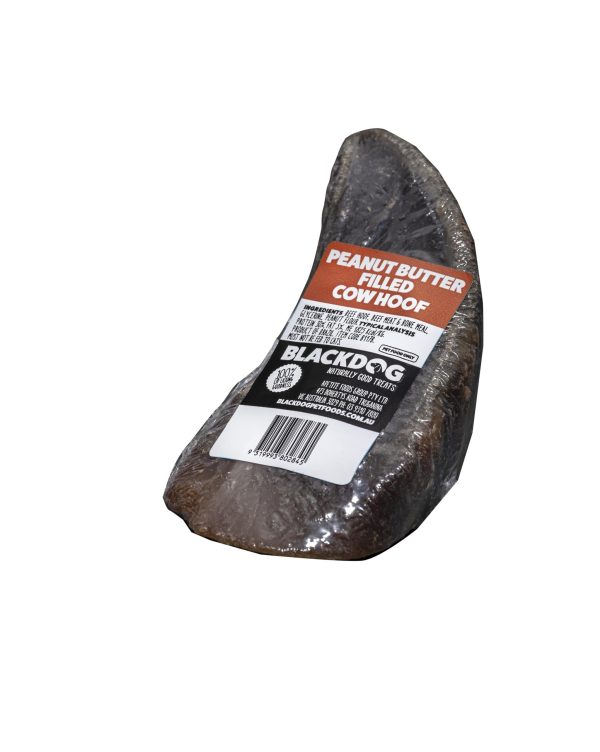 Blackdog Filled Cow Hoof Peanut Butter Dog Treat For Cheap