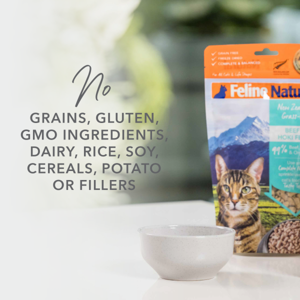 Feline Natural Grain Free Freeze Dried Cat Food Lamb 320g Cheap