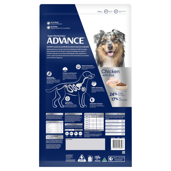 Advance Chicken and Rice Medium Breed Adult Dog Dry Food Discount