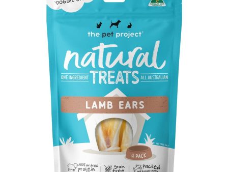 The Pet Project Dog Treat Lamb Ears 4 Pack Online now