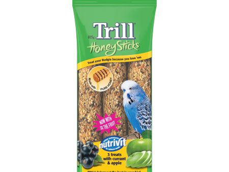 Trill Honey Sticks for Budgies 105g Supply