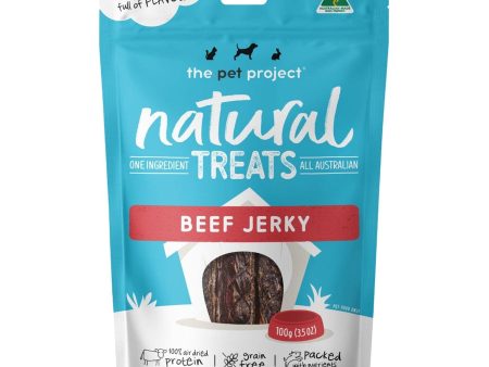 The Pet Project Dog Treat Beef Jerky 100g Fashion