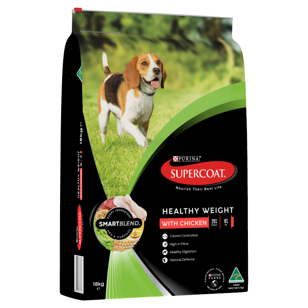 Supercoat Chicken Healthy Weight Adult Dry Dog Food 18kg Hot on Sale