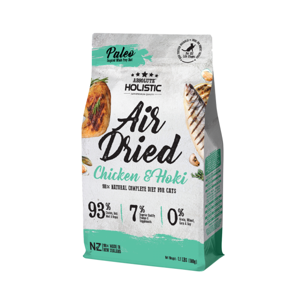 Absolute Holistic Air Dried Cat Food Chicken & Hoki 500g Sale