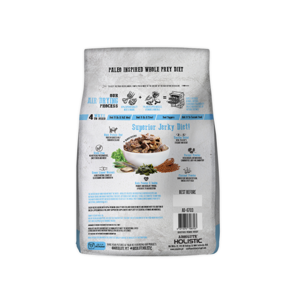 Absolute Holistic Air Dried Cat Food Blue Mackerel & Lamb 500g Online now