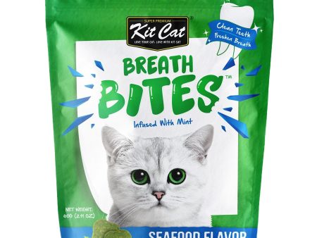 Kit Cat Breath Bites Cat Treat Seafood 60g Cheap