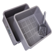 Catmate Sieve Cat Litter Tray Grey on Sale