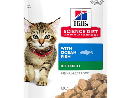 Hill s Science Diet Kitten Ocean Fish Pouch Cat Food 85g x 12 Cheap