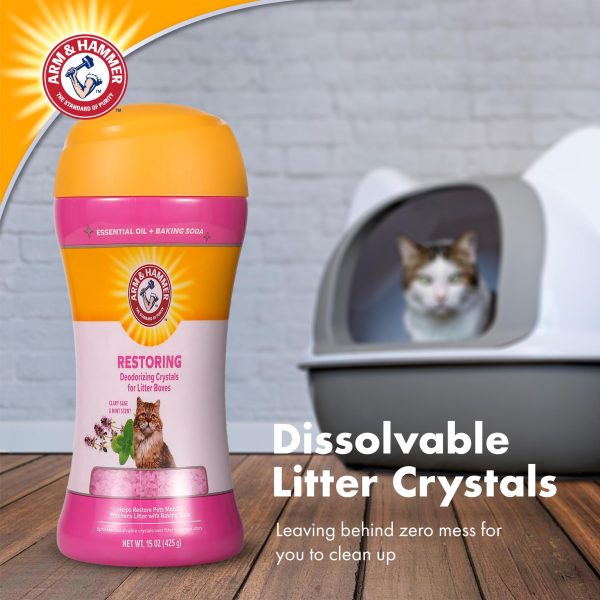 Arm and Hammer Litter Box Cat Crystals Restore 443ml For Cheap