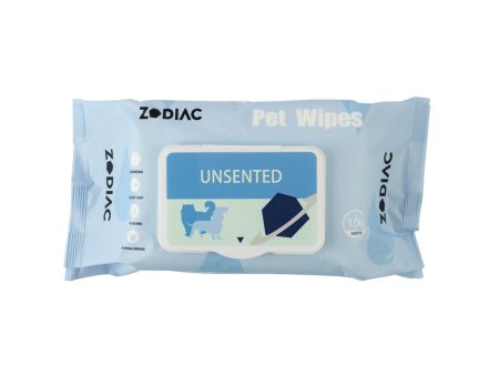 ZODIAC Pet Wipes Unscented 100 Pack Fashion