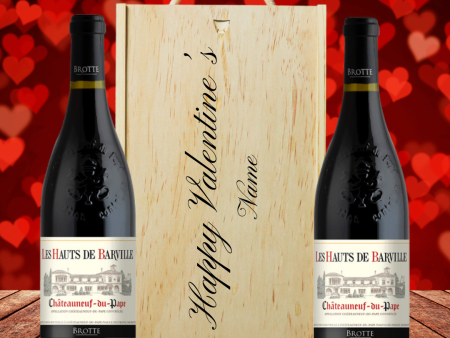 Personalised Chateauneuf Du Pape Red Wine Gift Set (2 x 75cl) Sale