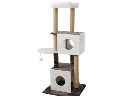 CATIO Deluxe Multi-Function Three Level Dual Cat Scratching Tree Online