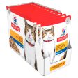 Hill s Science Diet Adult 7+ Senior Chicken Cat Food pouches 85g x 12 Online now