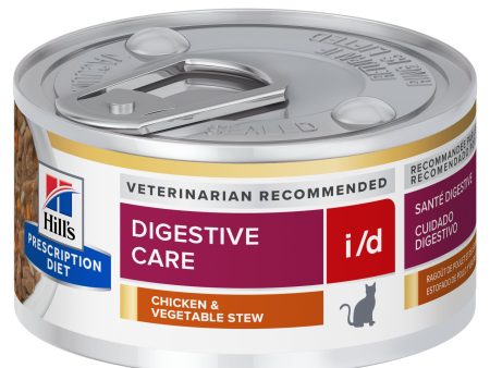 Hill s Prescription Diet i d Digestive Care Chicken & Vegetable Stew Canned Cat Food 82g x 24 For Sale