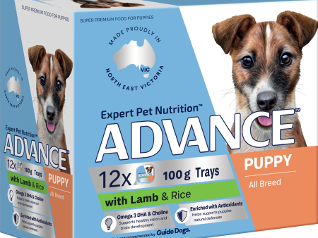 Advance Lamb and Rice All Breed Puppy Wet Dog Food Trays 100g x 12 Online