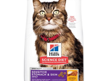 Hill s Science Diet Adult Sensitive Stomach & Skin Dry Cat Food on Sale