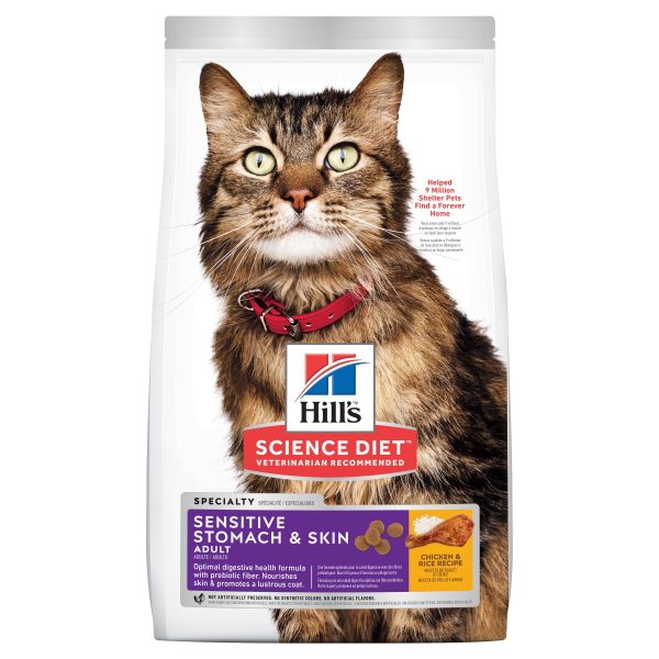 Hill s Science Diet Adult Sensitive Stomach & Skin Dry Cat Food on Sale