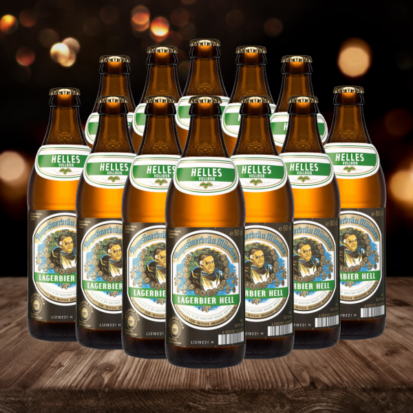 Augustiner Helles German Lager 500ml Bottles - 5.2% ABV (12 Multipack) Cheap