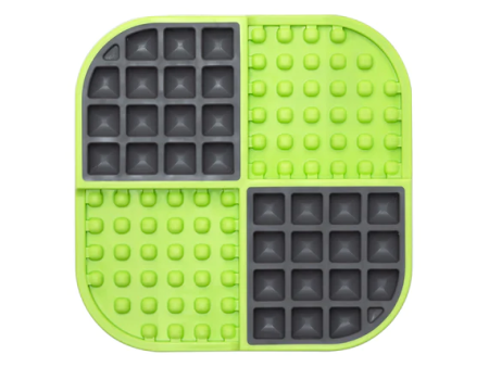 LickiMat Slomo Slow Feeder Dog Mat Green Online now