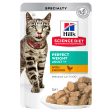 Hill s Science Diet Adult Perfect Weight Chicken Pouch Cat Food 85g x 12 For Discount