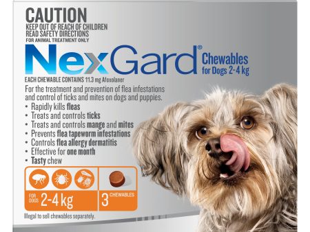 Nexgard Very Small Dog Chews 2-4kg For Sale