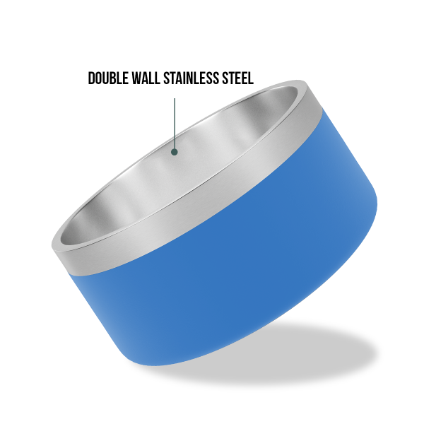 Dazy Dog Dura Stainless Steel Dog Bowl Blue For Cheap