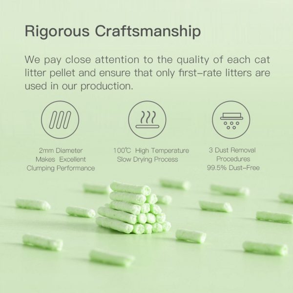 Cature Natural Tofu Clumping Green Tea Cat Litter Fashion