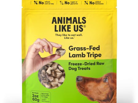 Animals Like Us Grass-Fed Lamb Tripe Freeze-Dried Raw Dog Treats 60g Online Hot Sale